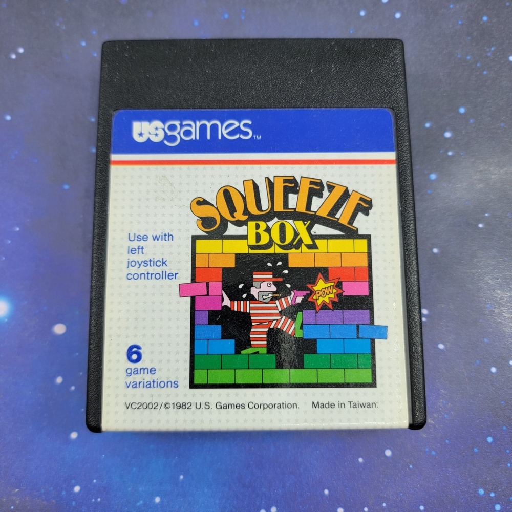 Squeeze Box (Atari 2600) Video Game Cartridge